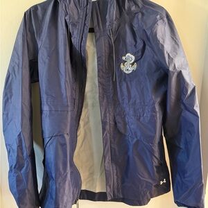 Under Armour Navy Blue Storm Raincoat with Navy Emblem Medium